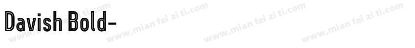 Davish Bold字体转换